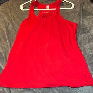 Red Sleeveless Women's Top